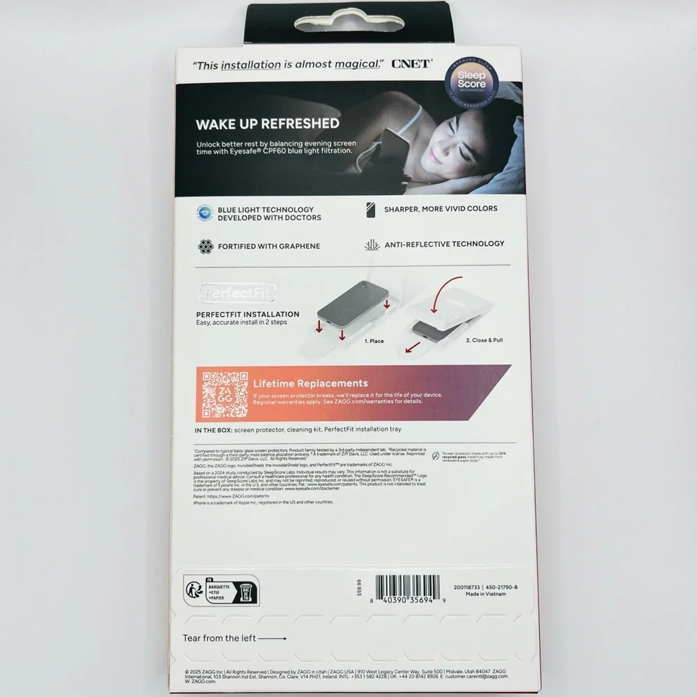 NWT ZAGG InvisibleShield XTR5 Screen Protector 11X Stronger for iPhone 17 Pro